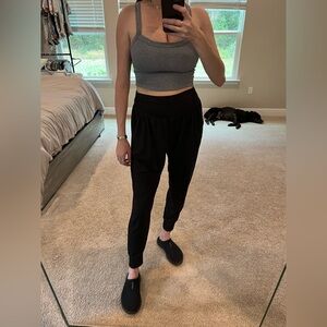 Black Jogger Sweatpants Lounge Yoga Joggers Pants